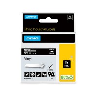 Dymo 1805437 Rhino Tape Black Vinyl 5.5m x 9mm - Genuine