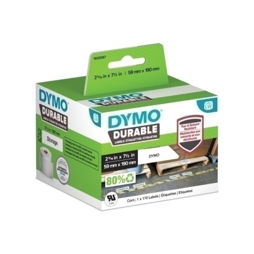 Dymo 1933087 LabelWriter Durable Industrial Labels 59x190mm