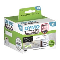 Dymo 2112284 Labelwriter Durable 900 Labels White/Black 19mm x 64mm - Genuine
