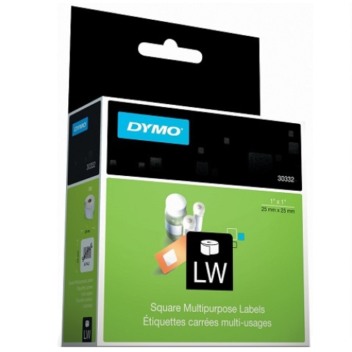Dymo S0929120 Removable 25mm x 25mm White 750 Labels - Genuine Dymo S0929120 Removable 25mm x 25mm White 750 Labels - Genuine