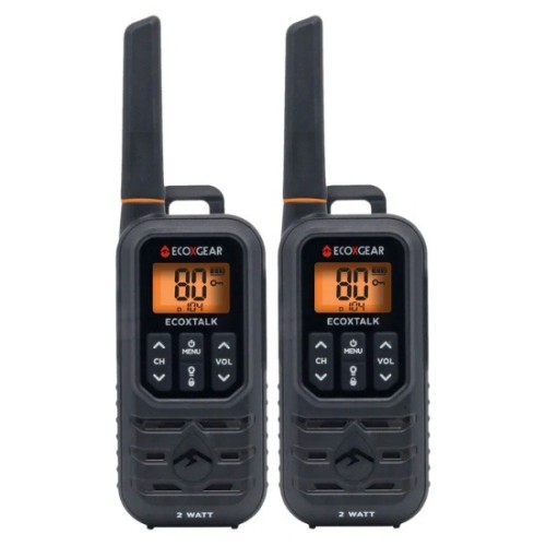 ECOXGEAR ECOXTALK EXG210S-2PK Rugged 2.0Watt UHF Radios ECOXGEAR ECOXTALK EXG210S-2PK Rugged 2.0Watt UHF Radios