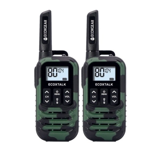 ECOXGEAR ECOXTALK UHF CB Handheld Radios EXG50-2PKC (Camouflage Colour) ECOXGEAR ECOXTALK UHF CB Handheld Radios EXG50-2PKC (Camouflage Colour)