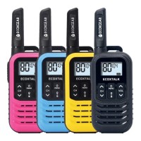 4-pack ECOXGEAR ECOXTALK EXG50 UHF CB Handheld Radios (Black, Blue, Pink, and Yellow) 4-pack ECOXGEAR ECOXTALK EXG50 UHF CB Handheld Radios (Black, Blue, Pink, and Yellow)