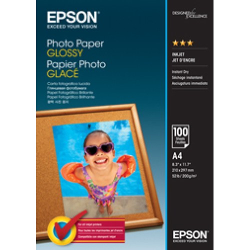 Epson C13S042540 Photo Paper 100 Sheets Glossy A4 200gsm Epson C13S042540 Photo Paper 100 Sheets Glossy A4 200gsm