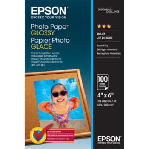 Epson 42548 Glossy Photo Paper 4x6 - 100 sheets 200gsm - Genuine Epson 42548 Glossy Photo Paper 4x6 - 100 sheets 200gsm - Genuine