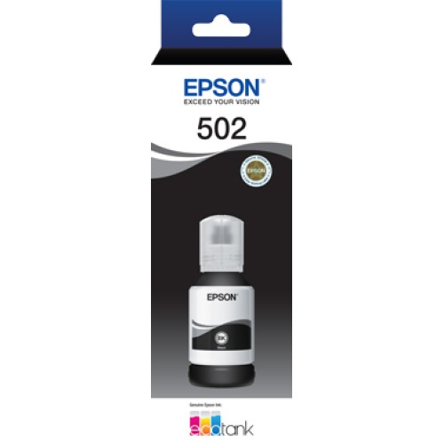 Epson T502 - C13T03K192 Black Eco Tank Ink 7,500 Pages - Genuine