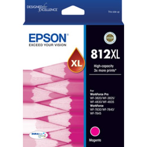 Epson 812XL - C13T05E392 Magenta Ink 1.100 Pages - Genuine Epson 812XL - C13T05E392 Magenta Ink 1.100 Pages - Genuine
