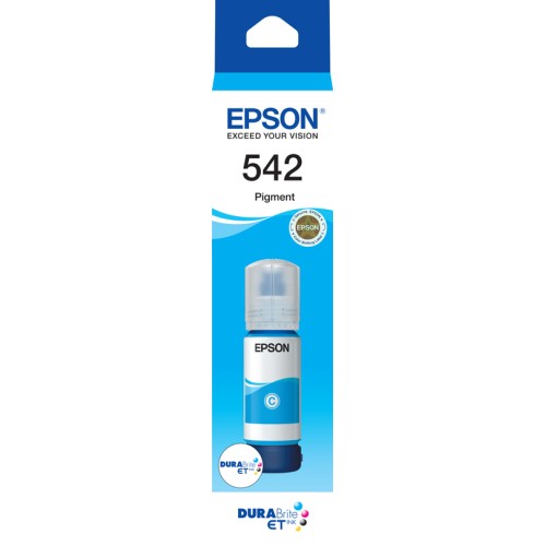 Epson T542 - C13T06A292 Cyan Eco Tank Ink 6000 Pages - Genuine Epson T542 - C13T06A292 Cyan Eco Tank Ink 6000 Pages - Genuine