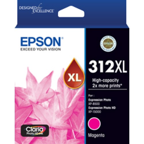 Epson 312XL - C13T183392 Magenta Ink 830 Pages - Genuine