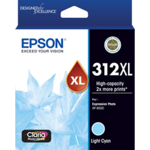 Epson 312XL - C13T183592 Light Cyan Ink 830 Pages - Genuine Epson 312XL - C13T183592 Light Cyan Ink 830 Pages - Genuine