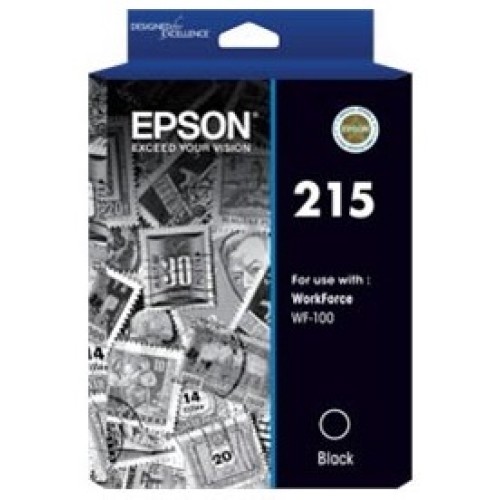 Epson 215 - C13T215192 Black WF100 Ink 250 Pages - Genuine Epson 215 - C13T215192 Black WF100 Ink 250 Pages - Genuine