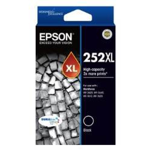 Epson 252XL - C13T253192 Black Ink 1100 Pages - Genuine Epson 252XL - C13T253192 Black Ink 1100 Pages - Genuine