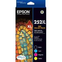 Epson 252XL - C13T253692 Ink Value 4-Pack - Genuine Epson 252XL - C13T253692 Ink Value 4-Pack - Genuine