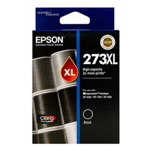 Epson 273XL - C13T274192 Black Hi-Yield Ink 500 Pages - Genuine Epson 273XL - C13T274192 Black Hi-Yield Ink 500 Pages - Genuine