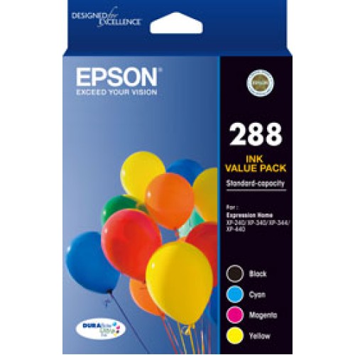 Epson 288 - C13T305692 Colour 4 Pack - Genuine Epson 288 - C13T305692 Colour 4 Pack - Genuine
