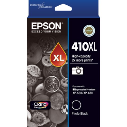 Epson 410XL - C13T340192 Photo Black Ink 650 Pages - Genuine Epson 410XL - C13T340192 Photo Black Ink 650 Pages - Genuine