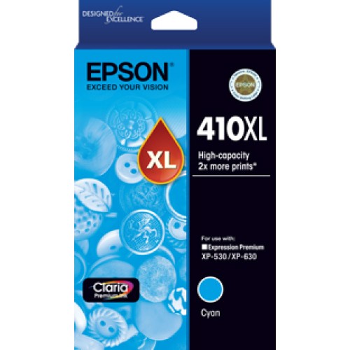 Epson 410XL - C13T340292 Cyan Ink 650 Pages - Genuine Epson 410XL - C13T340292 Cyan Ink 650 Pages - Genuine