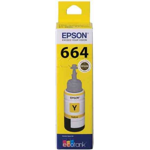 Epson T664 - C13T664492 Yellow Eco Tank Ink 7500 pages - Genuine Epson T664 - C13T664492 Yellow Eco Tank Ink 7500 pages - Genuine