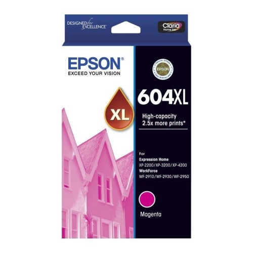Epson 604XL - C13T10H392 Magenta Ink Cartridge 350 Pages - Genuine Epson 604XL - C13T10H392 Magenta Ink Cartridge 350 Pages - Genuine