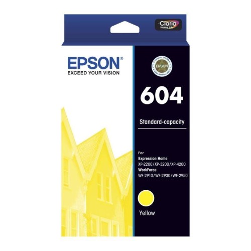 Epson 604 - C13T10G492 Yellow Ink 130 Pages - Genuine