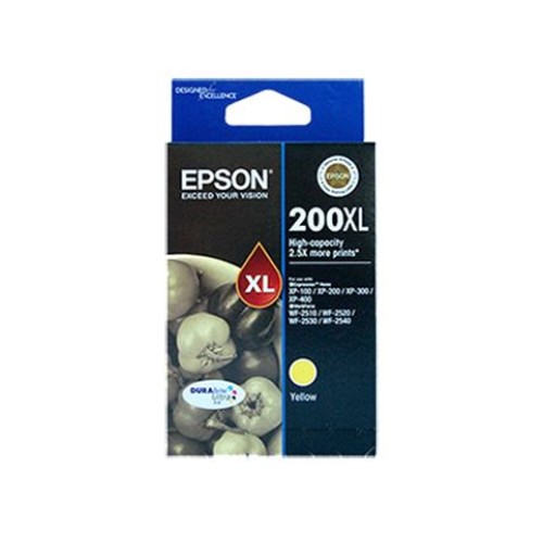 Epson 200XL - C13T201492 Yellow Ink Cartridge 450 pages - Genuine Epson 200XL - C13T201492 Yellow Ink Cartridge 450 pages - Genuine