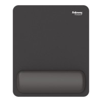 Fellowes Breyta Mouse Pad Wrist Rest Black