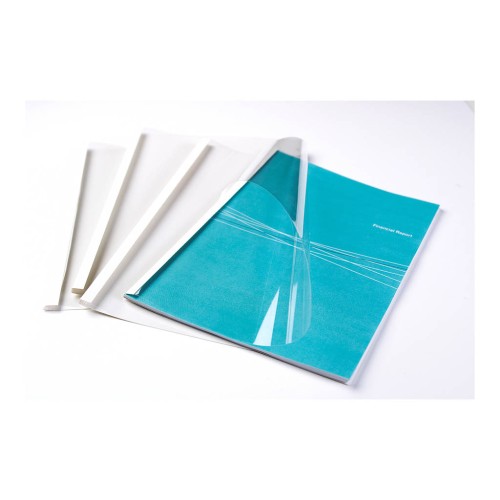 Fellowes Thermal Binding Covers A4 6 mm - White 100 pack Fellowes Thermal Binding Covers A4 6 mm - White 100 pack
