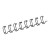 Fellowes Wire Binding Combs Black 6 mm - 100 pack