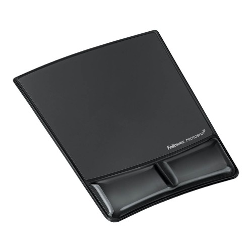 Fellowes Gel Wrist Support Mouse Pad Black Fellowes Gel Wrist Support Mouse Pad Black
