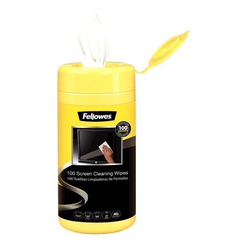 Fellowes Screen Cleaning 100 Wipe Tub Fellowes Screen Cleaning 100 Wipe Tub