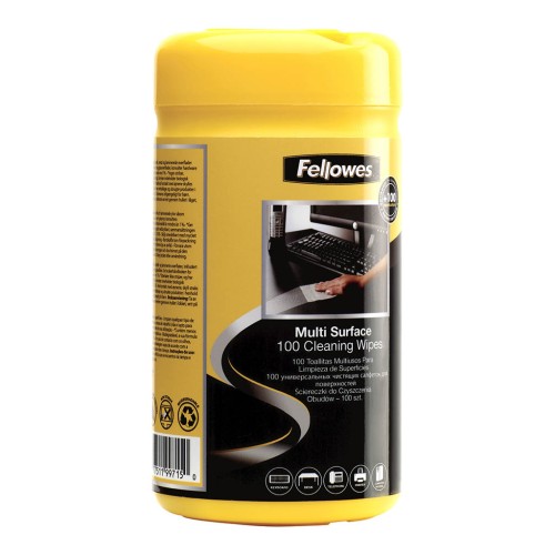 Fellowes Surface Cleaning 100 Wipe Tub Fellowes Surface Cleaning 100 Wipe Tub
