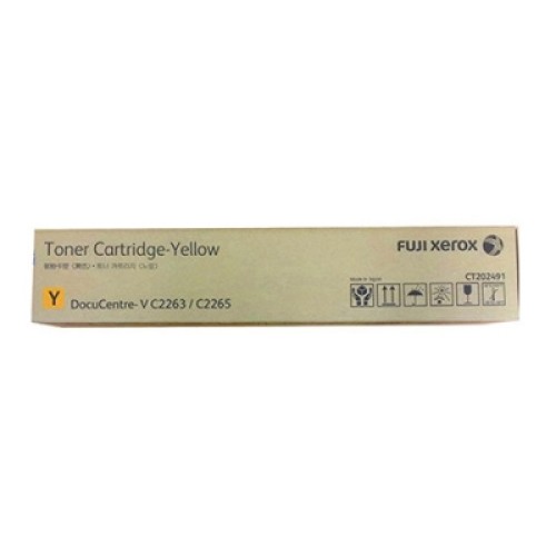 Fuji-Xerox CT202491 Docucentre V-C2265 Yellow Toner - Genuine Fuji-Xerox CT202491 Docucentre V-C2265 Yellow Toner - Genuine