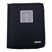 Black Portfolio Compendium A4 Display Book, Smartphone Pocket