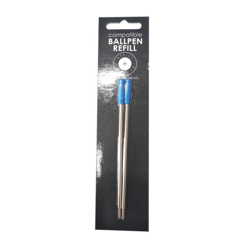 2-Pack Blue Ballpoint Refill Medium 117mm (for Cross Pens) 2-Pack Blue Ballpoint Refill Medium 117mm (for Cross Pens)