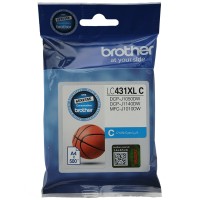 Brother LC431XLC Hi-Yield Ink Cartridge Cyan 500 Pages - Genuine