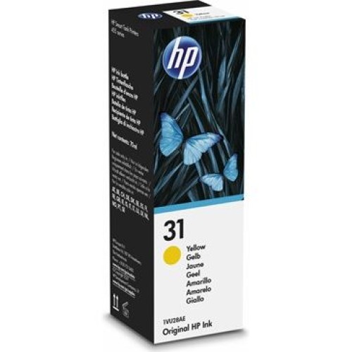 HP 31 - 1VU28AA Yellow Ink Bottle 8,000 Pages - Genuine