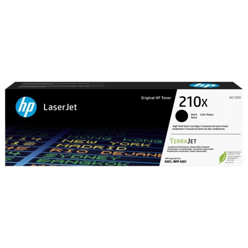HP 210X - W2100X Black Toner 7,500 Pages - Genuine