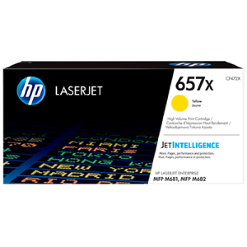 HP 657X - CF472X Yellow Toner 23,000 Pages - Genuine HP 657X - CF472X Yellow Toner 23,000 Pages - Genuine