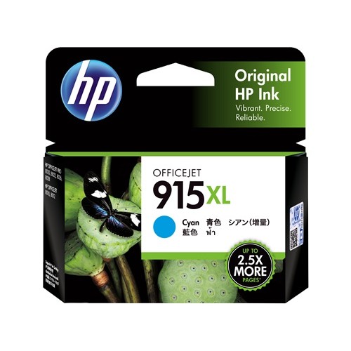HP 915XL - 3YM19AA Cyan Ink Cartridge 825 Pages - Genuine HP 915XL - 3YM19AA Cyan Ink Cartridge 825 Pages - Genuine