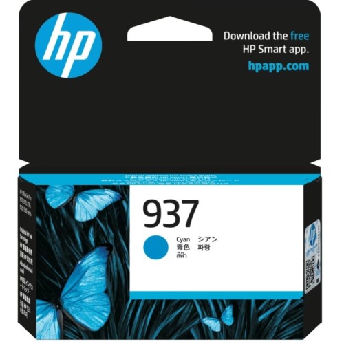 HP 937 - 4S6W2NA  Cyan Ink Cartridge 800 Pages - Genuine