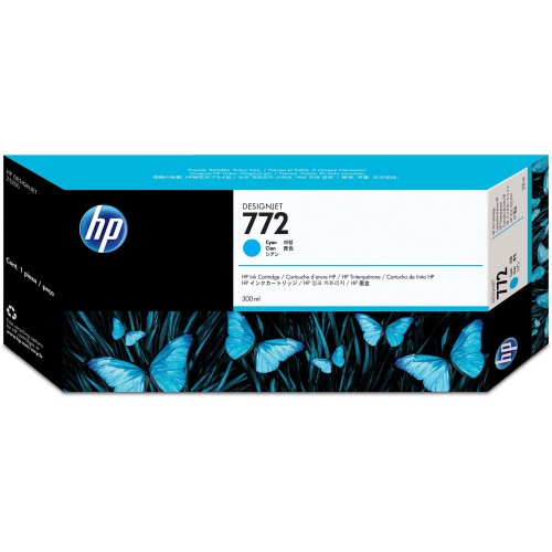 HP 772 - CN636A Cyan Ink 300ml - Genuine HP 772 - CN636A Cyan Ink 300ml - Genuine