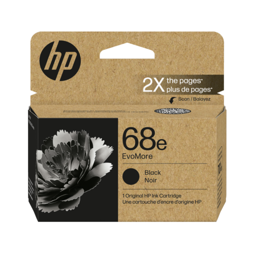 HP 68e - 7FP22TA EvoMore Black Ink Cartridge 320 Pages - Genuine
