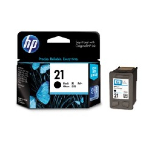 HP 21 - C9351AA Black Ink Cartridge 190 Pages - Genuine
