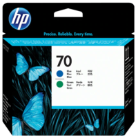 HP 70 - C9408A Blue and Green DesignJet Printhead - Genuine