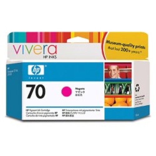 HP 70 Magenta DesignJet Ink Cartridge C9453A 130-ml - Genuine HP 70 Magenta DesignJet Ink Cartridge C9453A 130-ml - Genuine