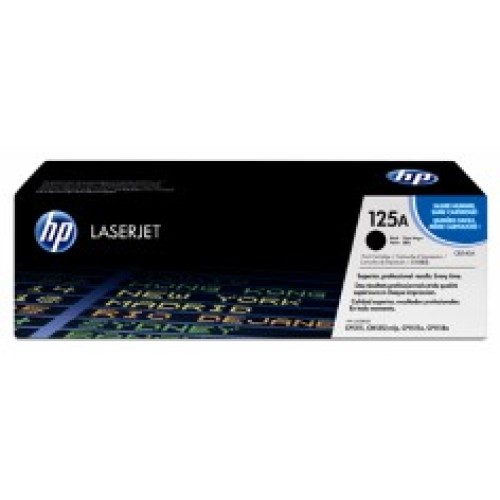 HP 125A Black Toner CB540A - LaserJet CP1215 CP1515 - Genuine HP 125A Black Toner CB540A - LaserJet CP1215 CP1515 - Genuine