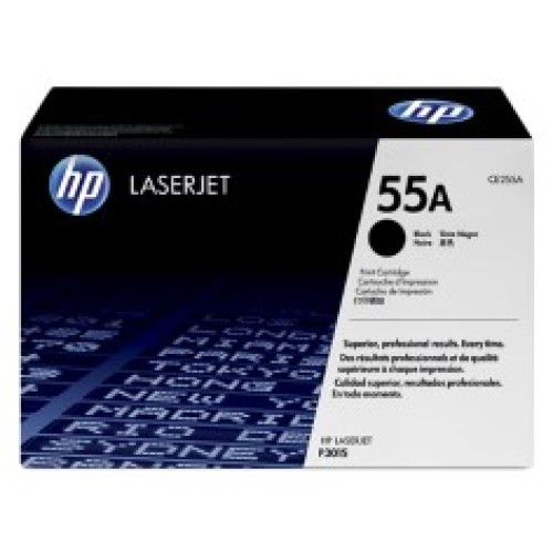 HP 55A - CE255A Black Toner 6,000 Pages - Genuine