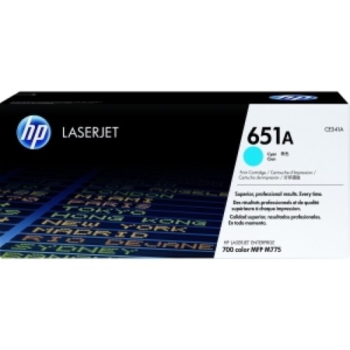 HP 651A - CE341A Laserjet 700 Cyan Toner 16,000 Pages - Genuine HP 651A - CE341A Laserjet 700 Cyan Toner 16,000 Pages - Genuine