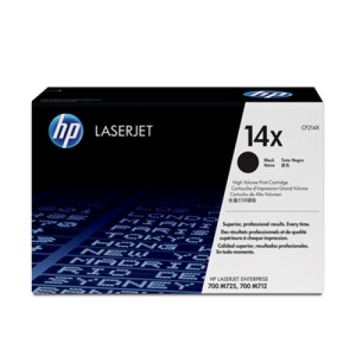 HP 14X - CF214X Black Toner Cartridge 17,500 Pages - Genuine HP 14X - CF214X Black Toner Cartridge 17,500 Pages - Genuine