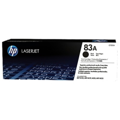HP 83A - CF283A Black Toner 1500 Pages - Genuine HP 83A - CF283A Black Toner 1500 Pages - Genuine